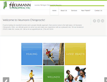Tablet Screenshot of heumannchiropractic.com